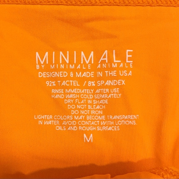 Minimale Animale Orange Ribbed Bikini Bottom - Picture 3 of 5